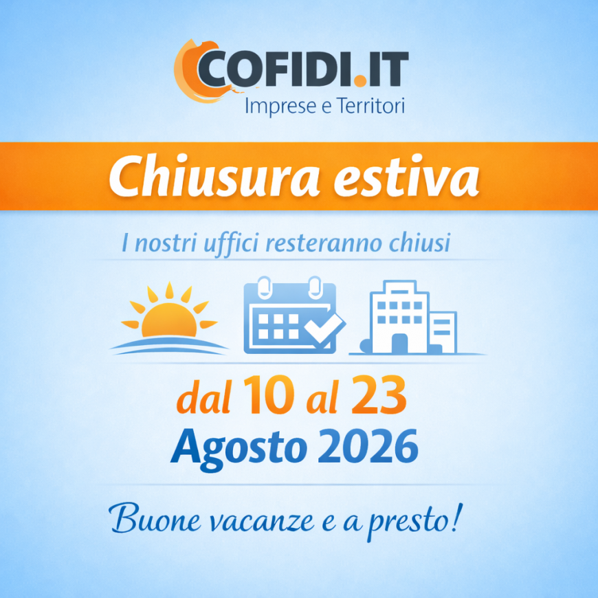 CHIUSURA ESTIVA
